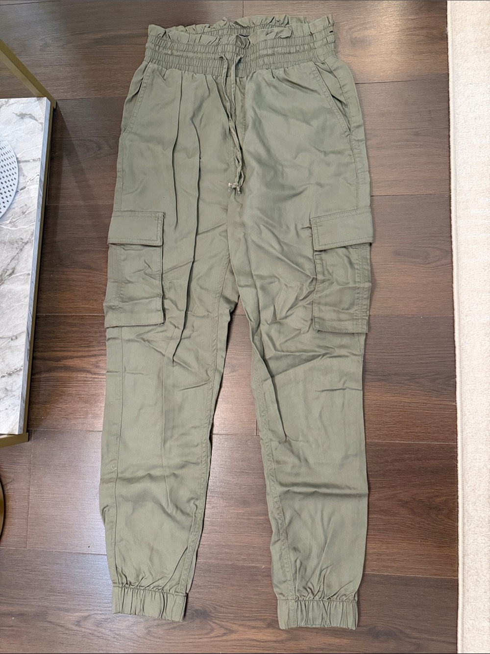 Abercrombie & Fitch Olive Green Cargo Joggers